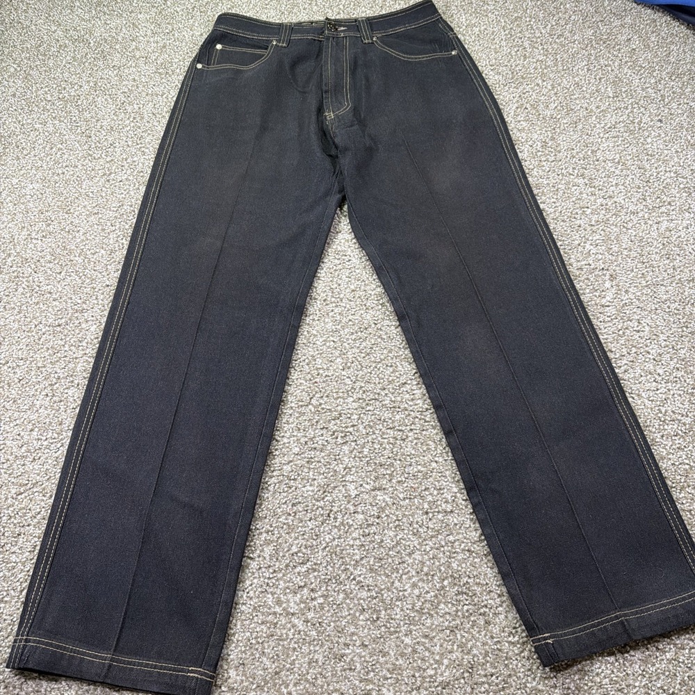 Men's Black Rock And Run Loose Fit Jeans 34/34 (32/32 Actual) Classic Denim